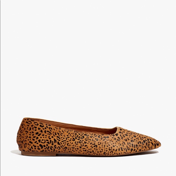 BNIB Madewell Cory Flat in Leopard Calf Hair - Picture 2 of 7